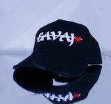 SAVAJ OG Cap (ripped/Distressed) Black