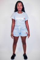 Icy Blue Female Short Set