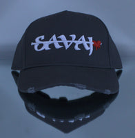 SAVAJ OG Cap (ripped/Distressed) Grey