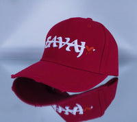 SAVAJ OG Cap (ripped/Distressed) RED